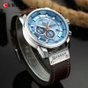 Curren Multifunctions Chronograph Quarz Watch - Étanche à l'eau -C100- (BLEU)