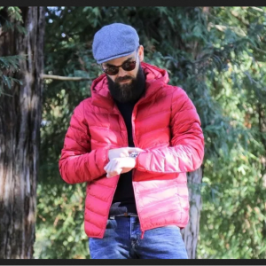 Doudoune Jacket pour Homme _ Rouge_(HJ)