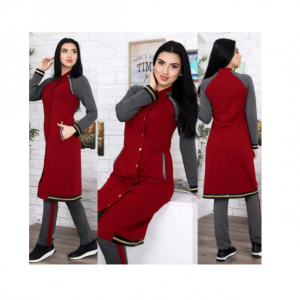 Survette Longue pour Femmes_ Grenat_(SL22)