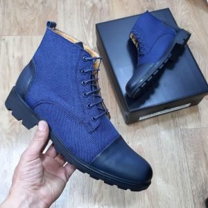 Bottines pour Hommes – Haute finition et haute qualité – Bleu(KD19)