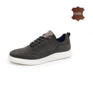 Chaussure pour Hommes 100% Daim- haute finition et haute qualité - Gris(D05)