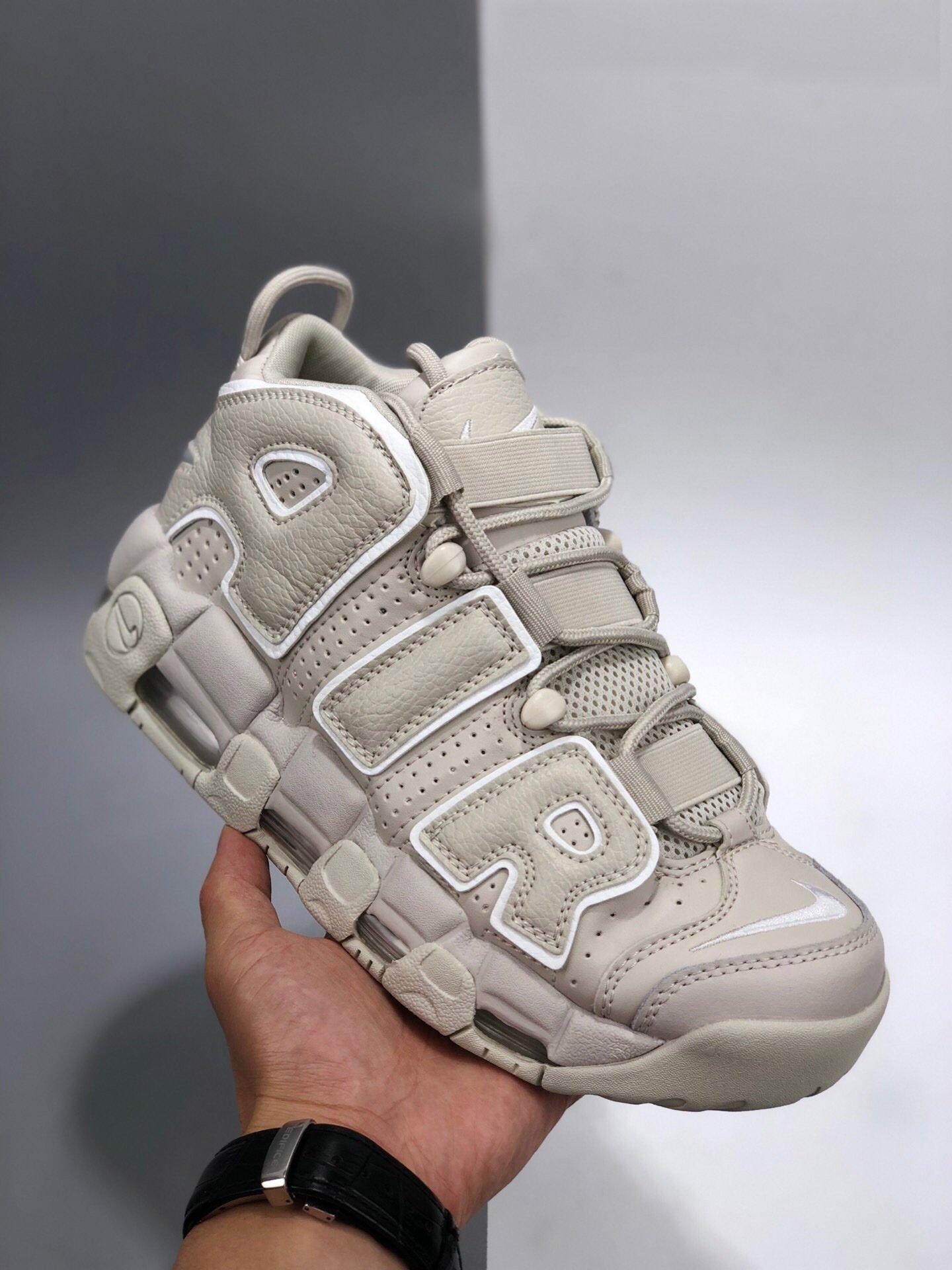 Baskets Sport pour Hommes Mode Sneakers - Gris Clair- (AIR-More 5)